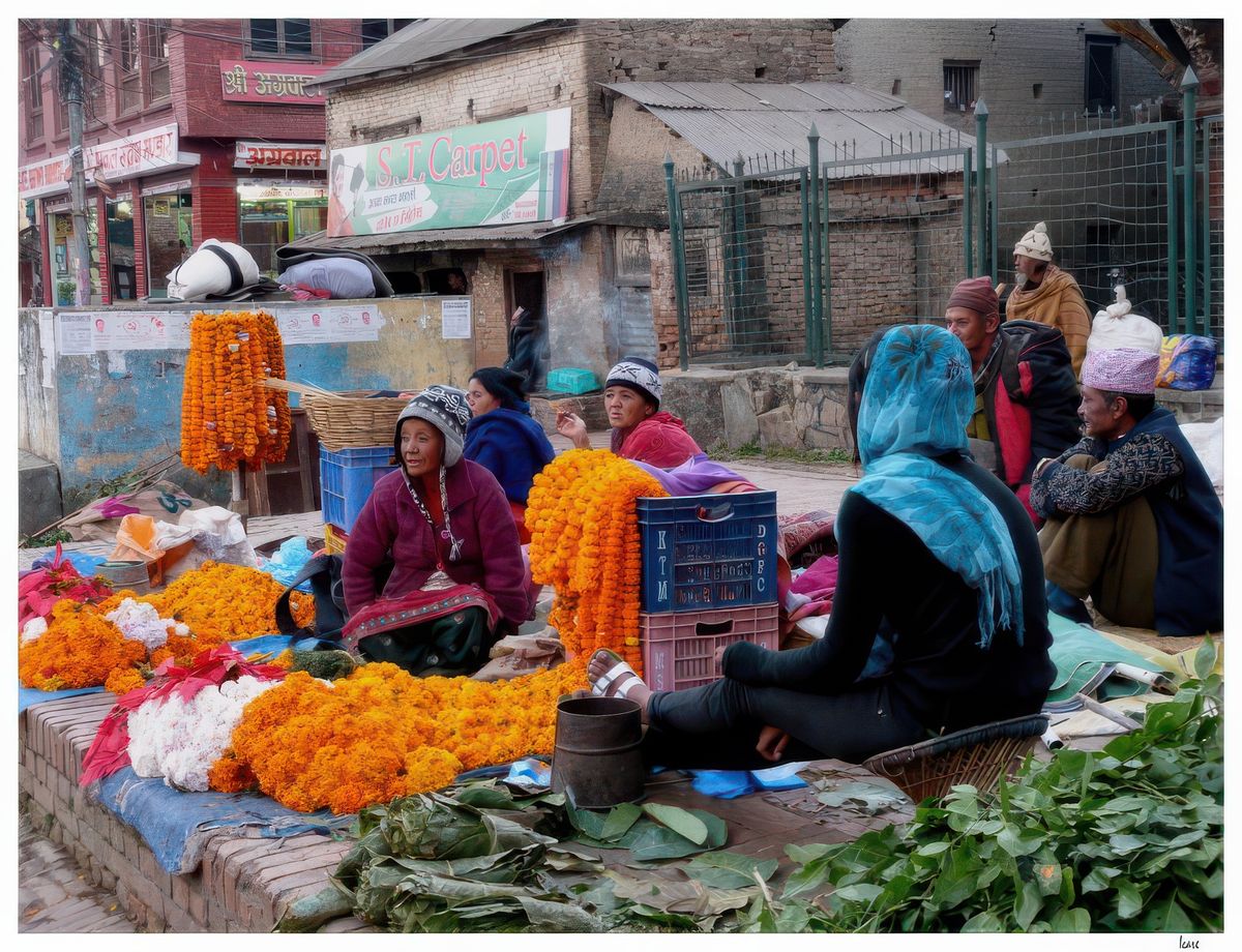 photo Les vendeurs de rue de icare