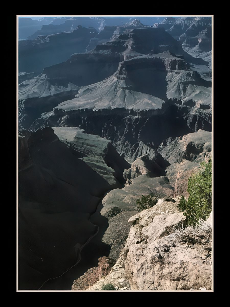 Le soir tombe sur le Grand Canyon (Rive Nord)