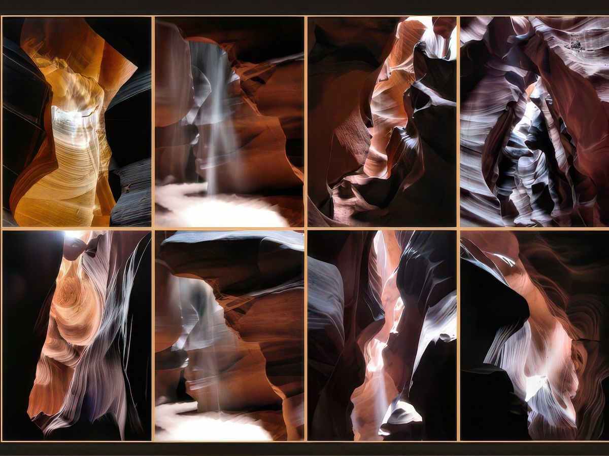 Huit images de ce "Slot Canyon"