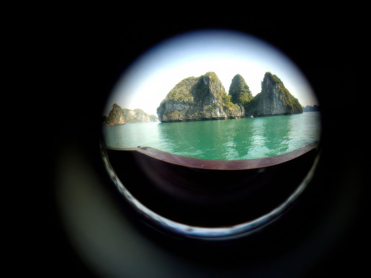 Photo prise par le judas de ma cabine