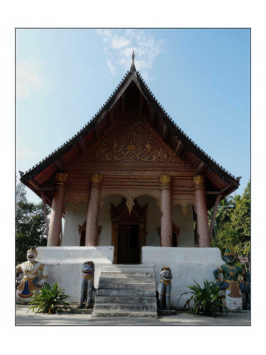 Le Vat Aham est l'ancienne résidence du Sangkharat, patriarche suprême de la communauté bouddhiste lao.
