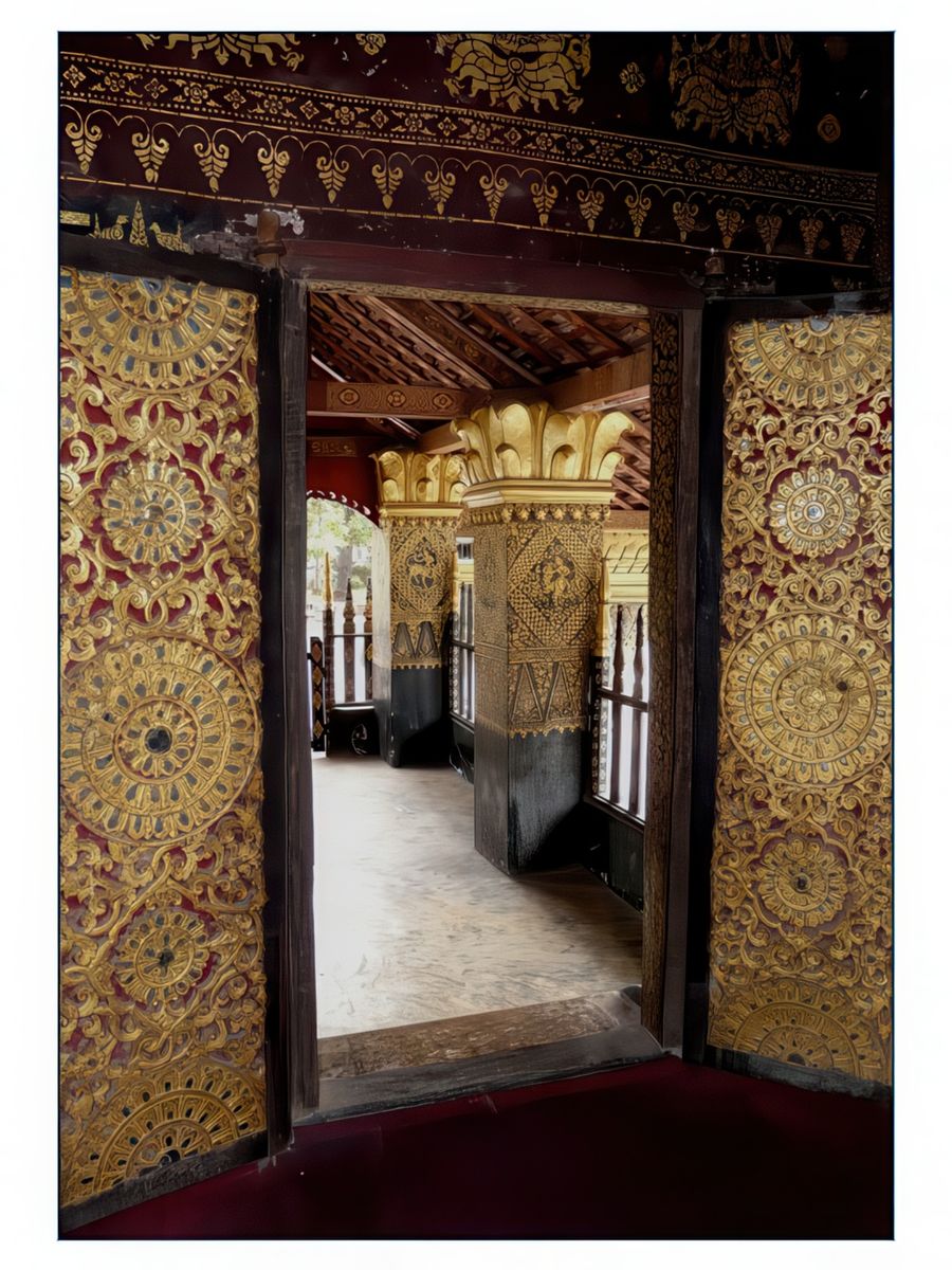Détail d'une porte à l'intérieur du sim.