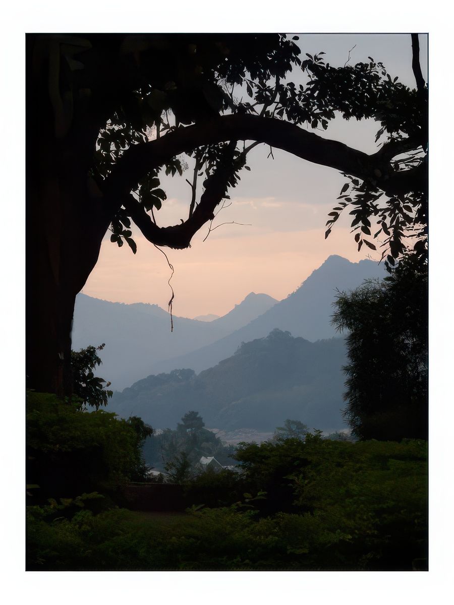 En fin de journée, vue sur Luang Prabang depuis le mont Phou Si.
