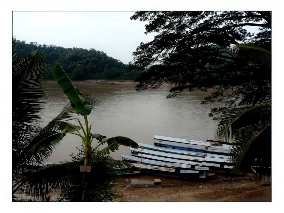 Sur les bords du Mekong.