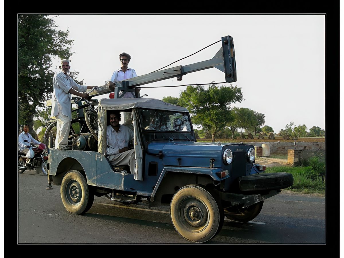 Transport de matériel.