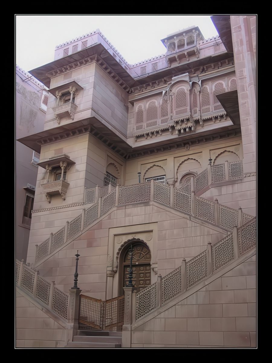 Le fort de Junagarh est constitué d'un ensemble de palais avec une cour principale.