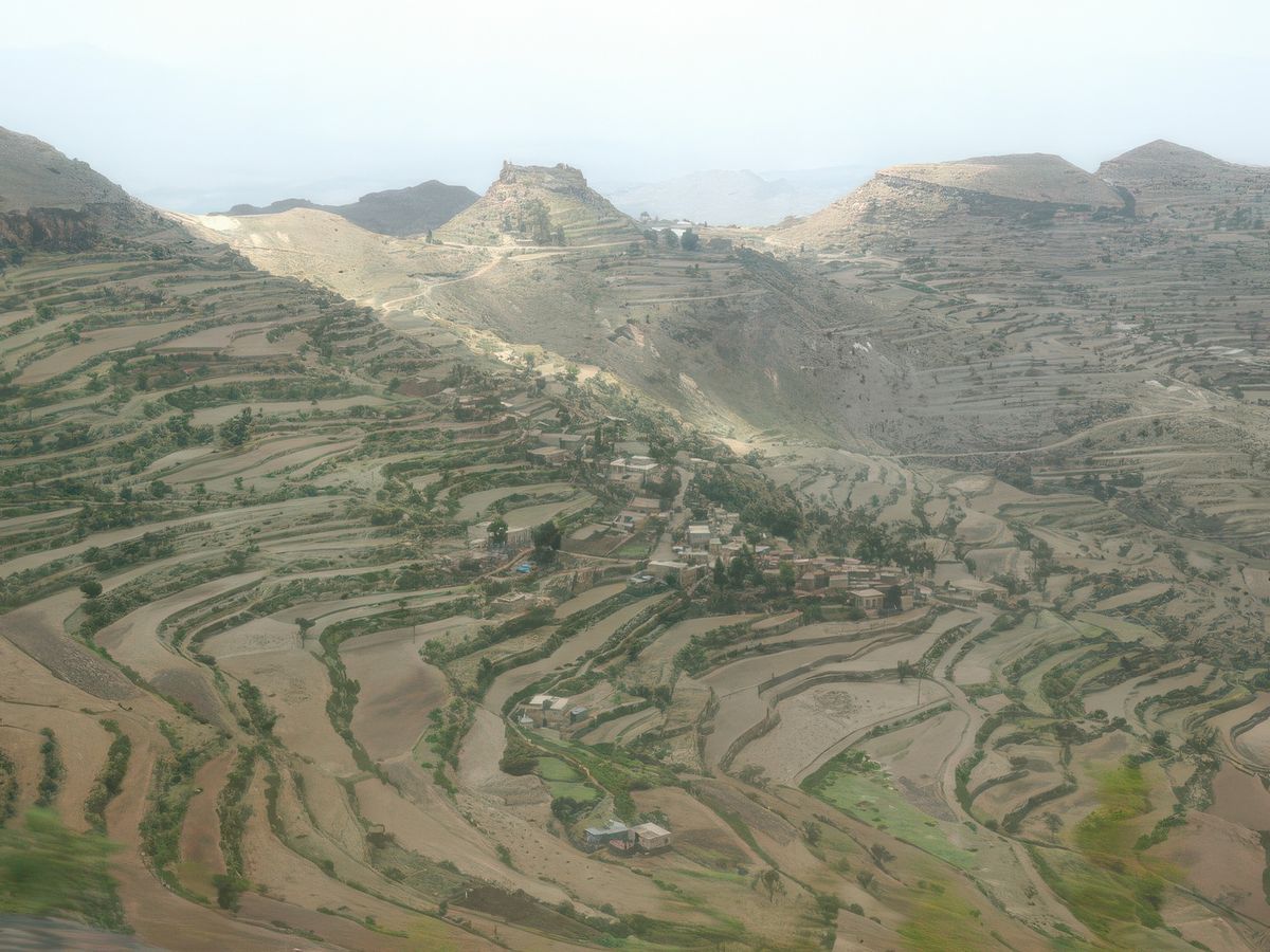 La montagne tout en terrasses