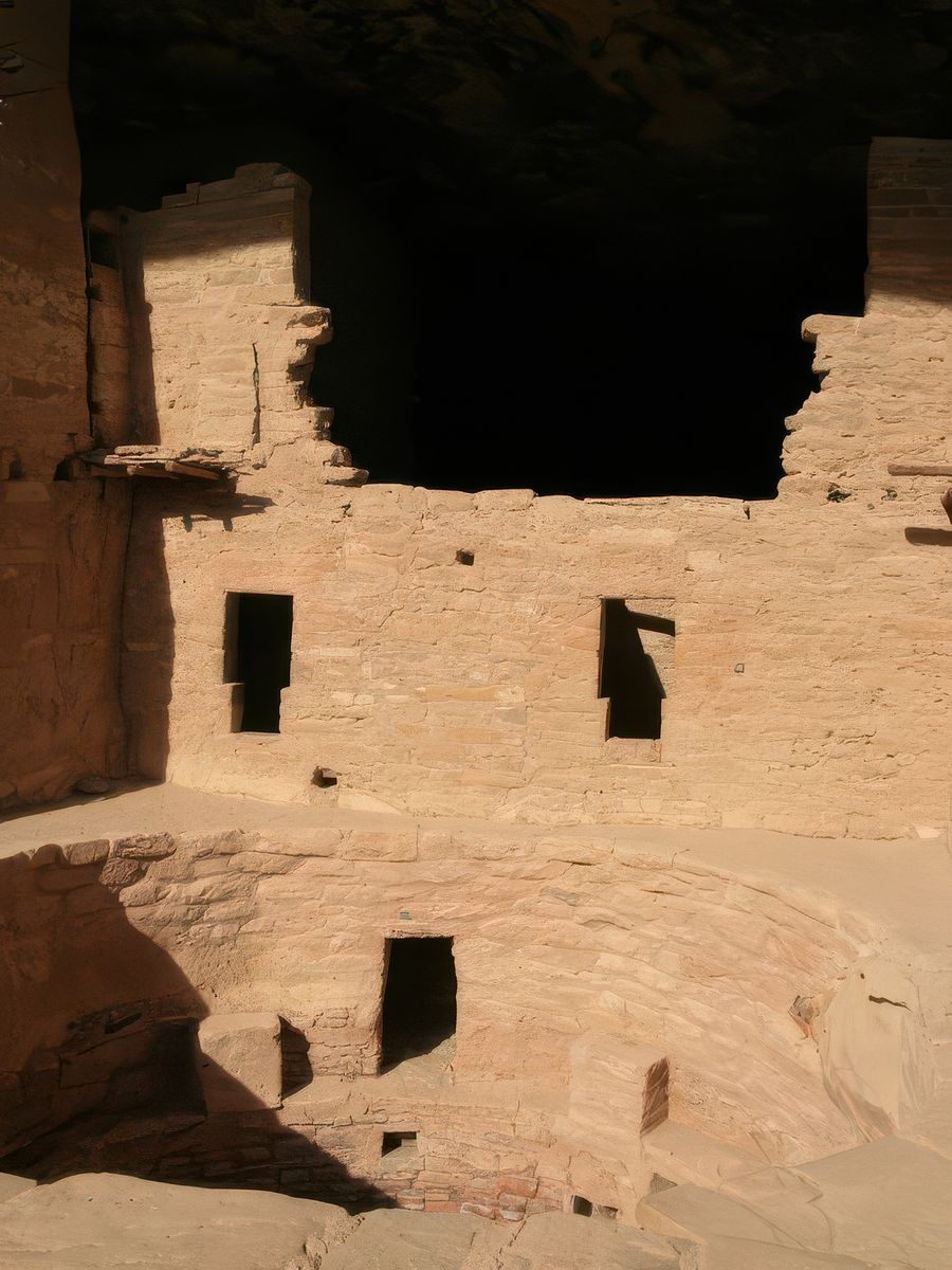 Maisons troglodytes des indiens anasazi