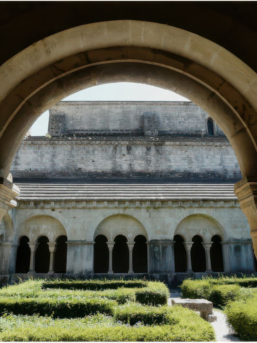 Lieu de paix et de recueillement, le cloître avec ses quatre galeries entourant la cour intérieure était l'unique couloir d'accès aux salles réservées aux douze chanoines de Vaison.