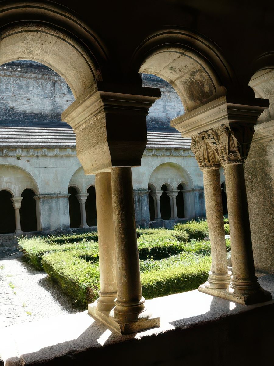 Le jardin du cloître.