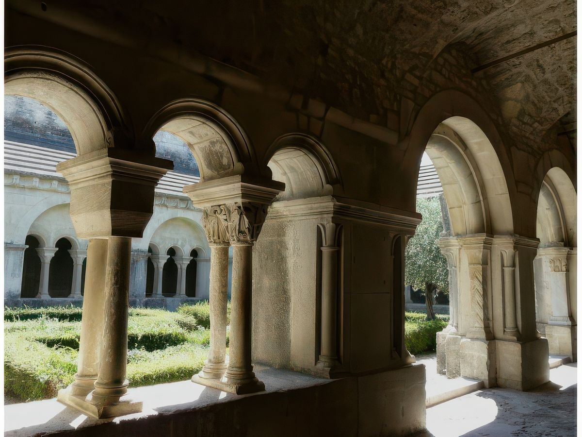 Le jardin du cloître.