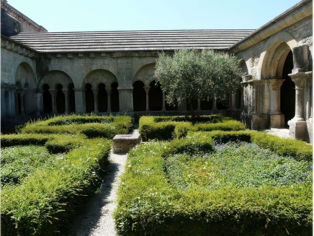 Le jardin du cloître.