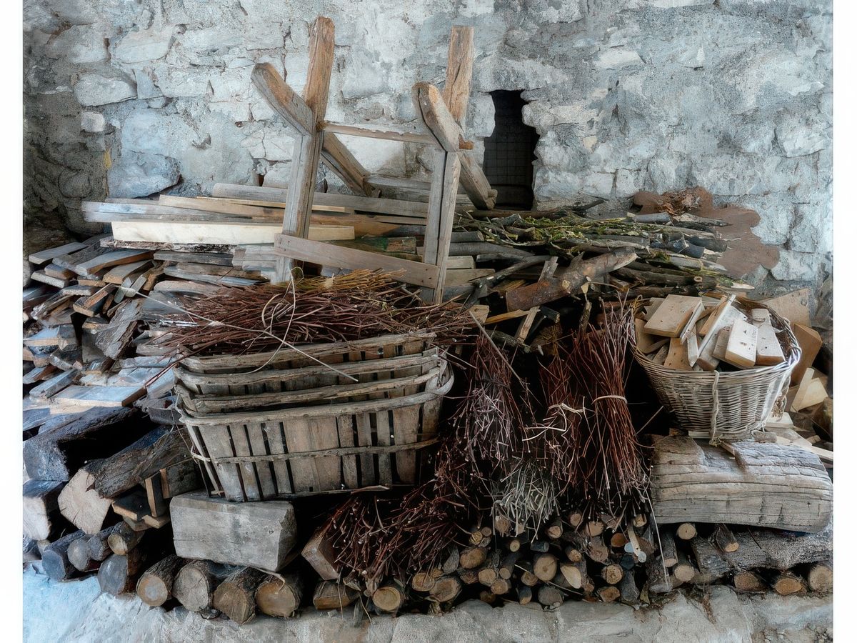 Provision de bois pour les premiers frimas.