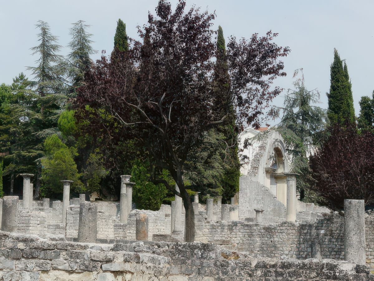 Vue sur les Thermes du Centre.