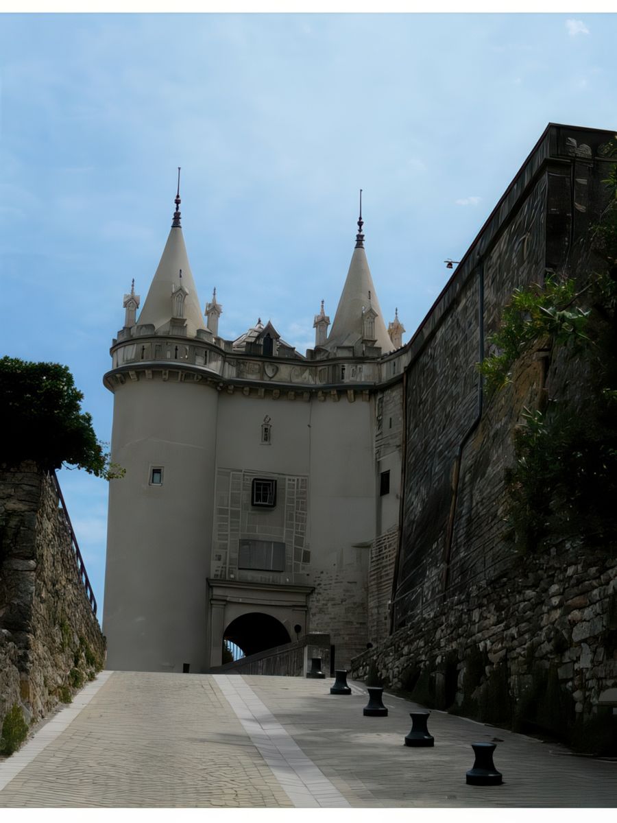 Le châtelet d'entrée.