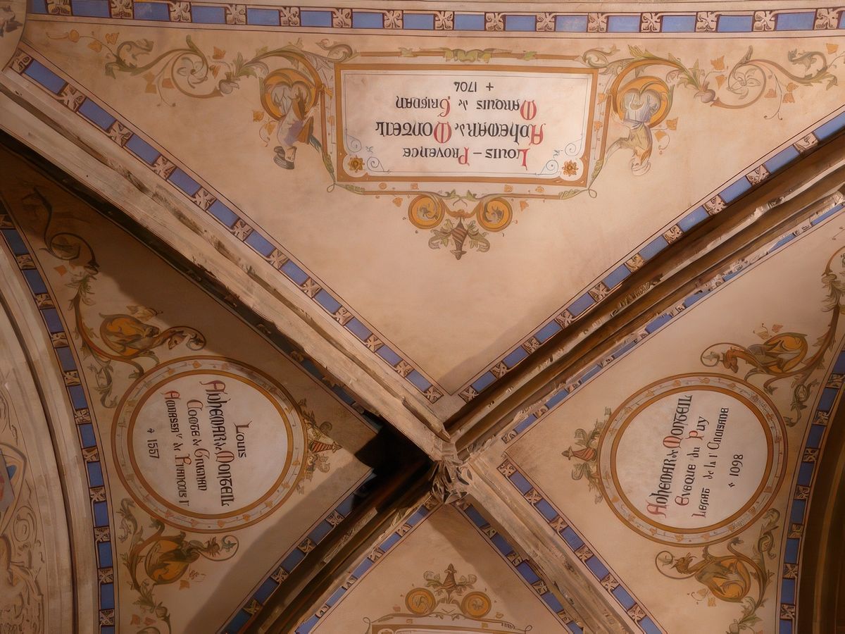 Blasons de la famille des Adhémar, premiers seigneurs du lieu qui se sont illustrés dans les armes et les croisades.