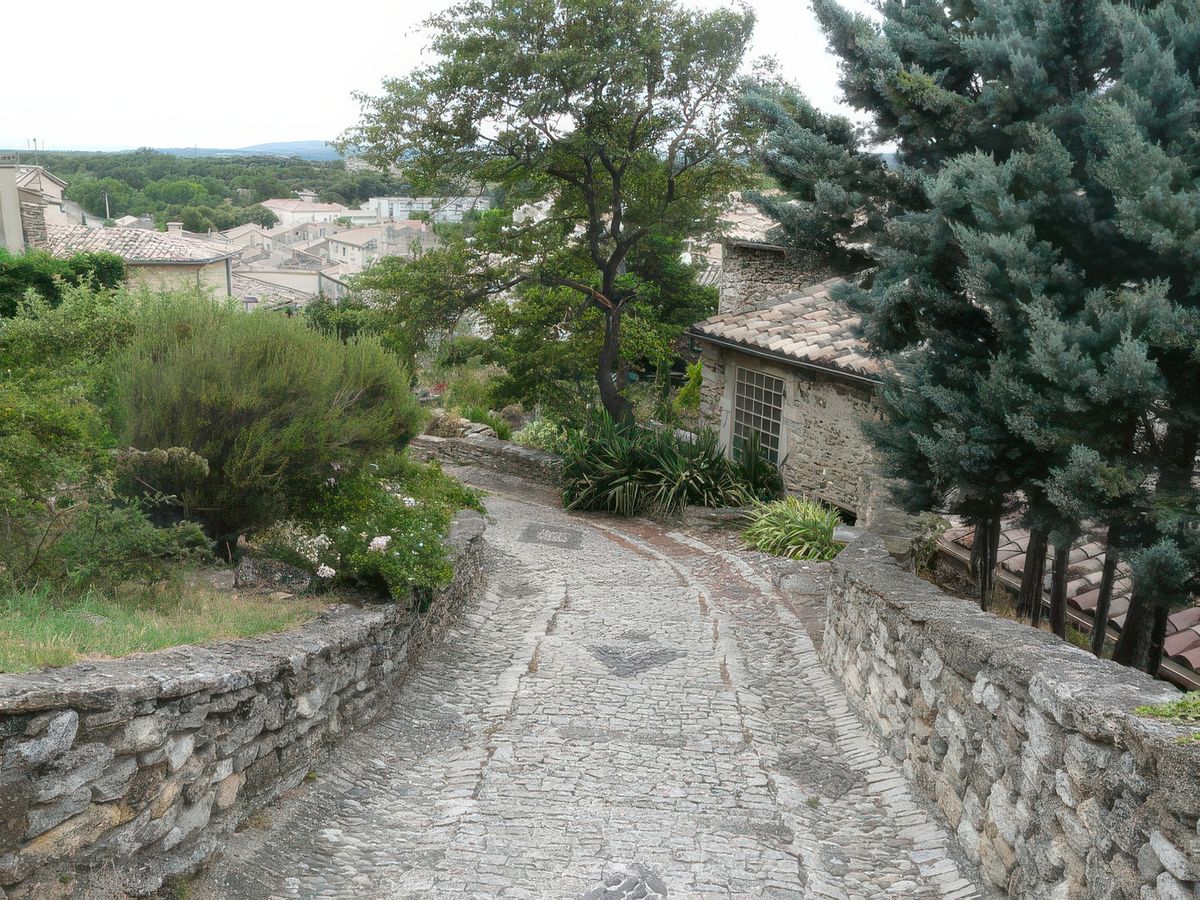 Prenons cette jolie calade pour rejoindre le village de Grignan.