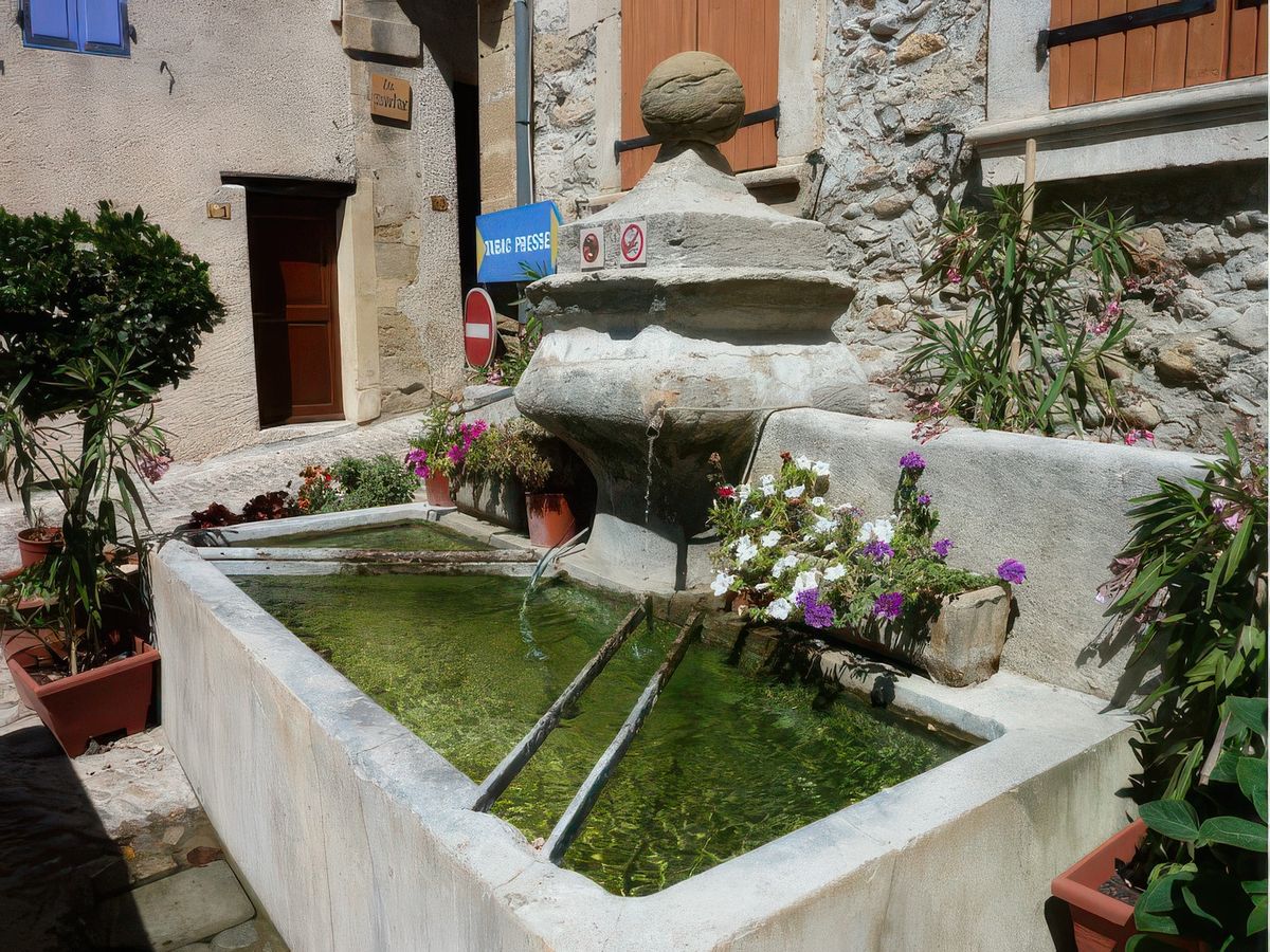 Fontaine à Vinsobres.