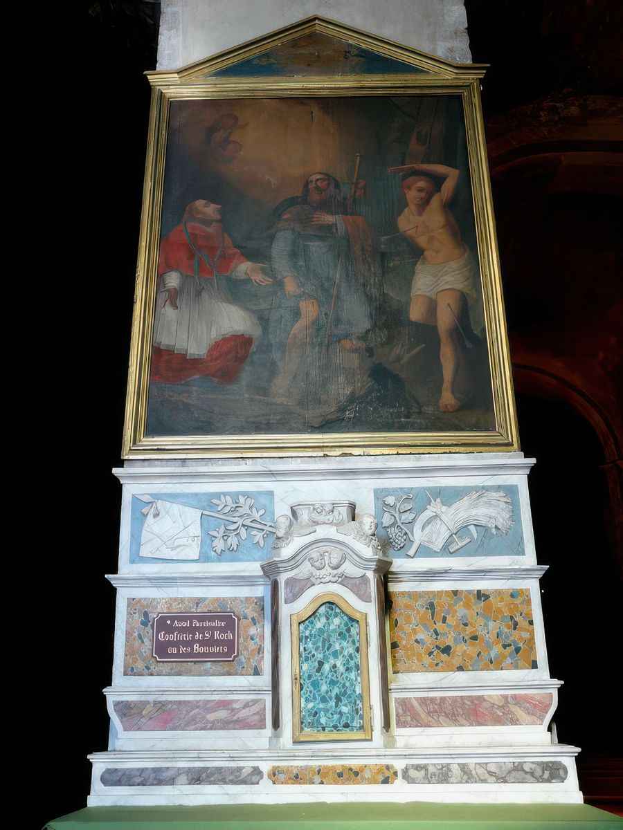 Autel particulier de la Confrérie de Saint Roch ou des Bouviers.