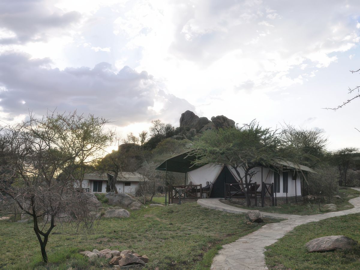 Notre "camp" le Mbuzi Mawe Camp pour 2 nuits. Situé dans le secteur de la rivière Seronera,ce fut notre coup de coeur logement !!!.