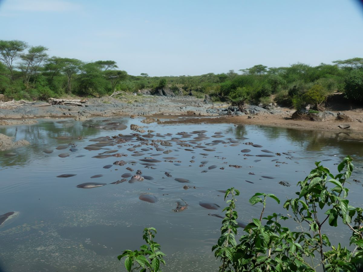 Une "hippo pool" ... Ça sent le lisier ... je ne suis pas restée longtemps ... Une infection.