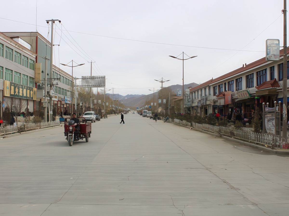 Les rues de Gyantse