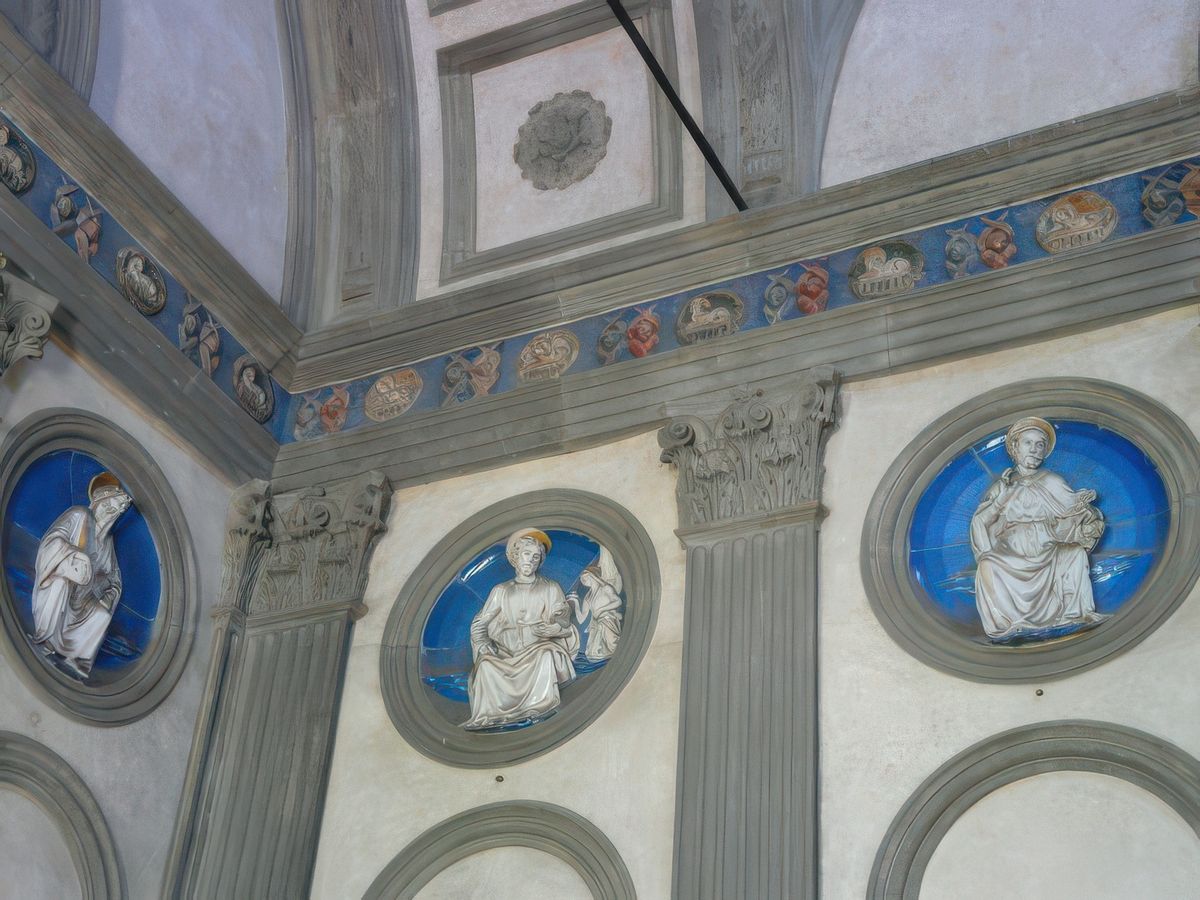 Médaillons ornés des bustes des douze Apôtres. Luca di Simone della Robbia (1400-1482)
