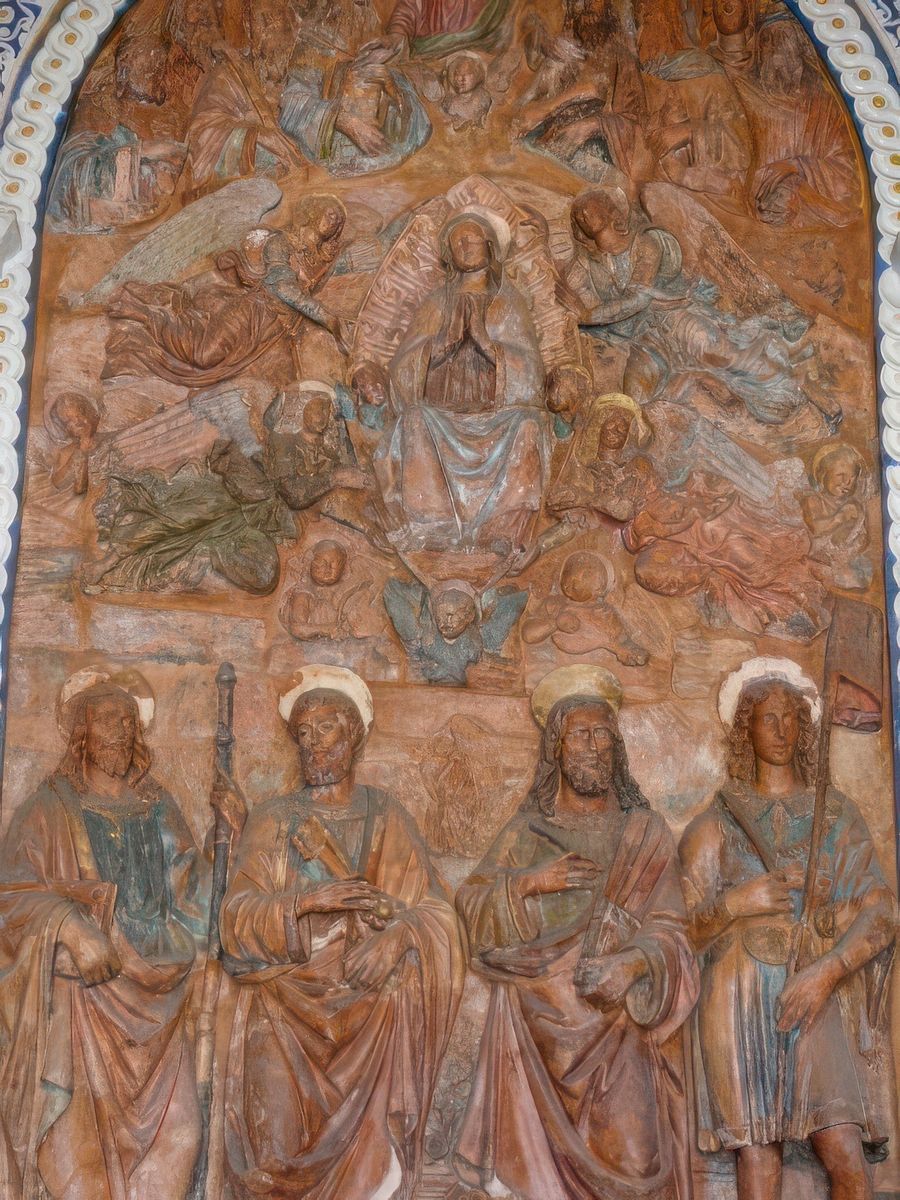 Détail d'une terre-cuite (terracotta) de Giovanni della Robbia.
