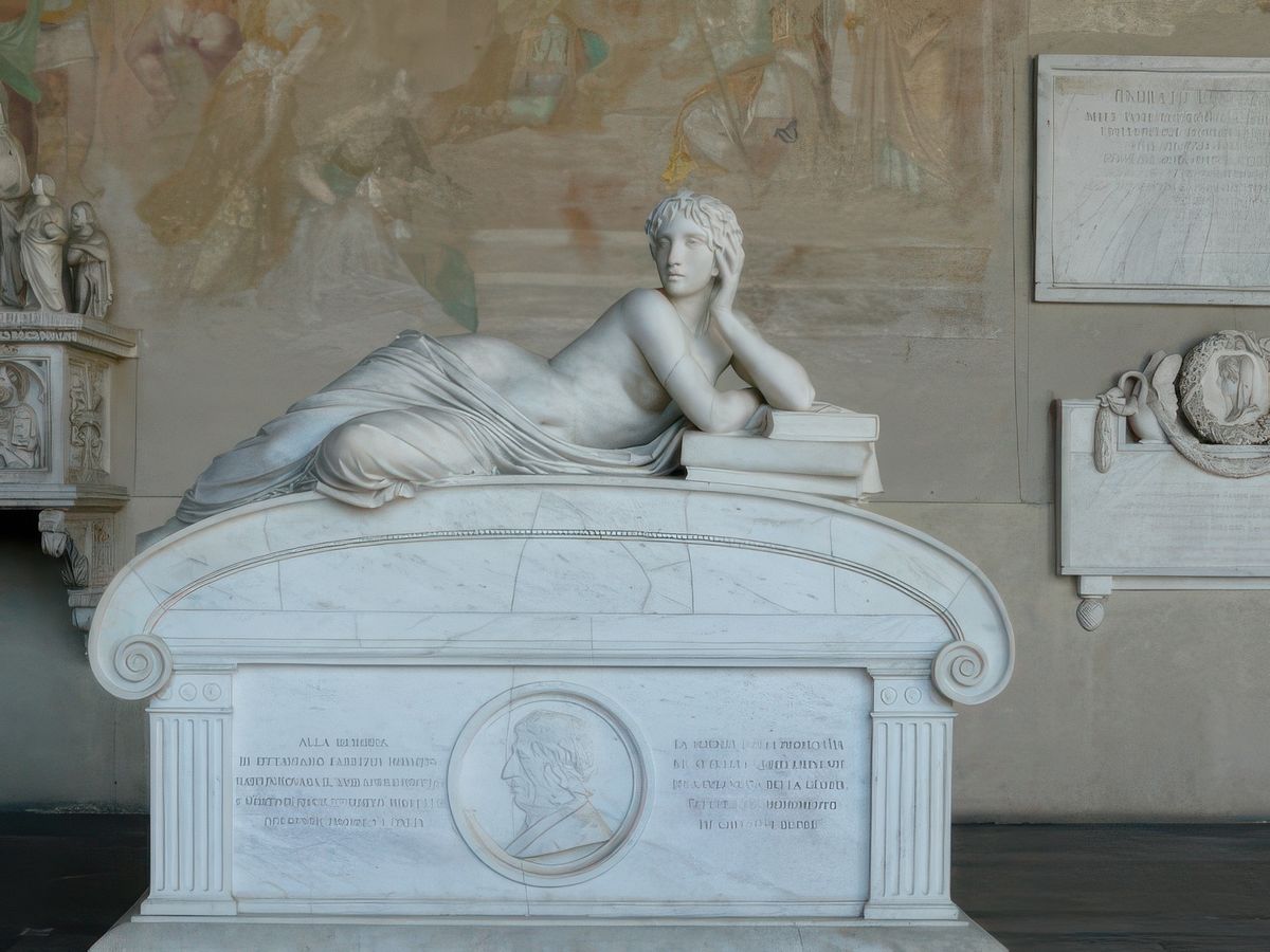 Tombe d'Ottaviano Mossoti, mathématicien, physicien et astronome par Giovanni Dupré.