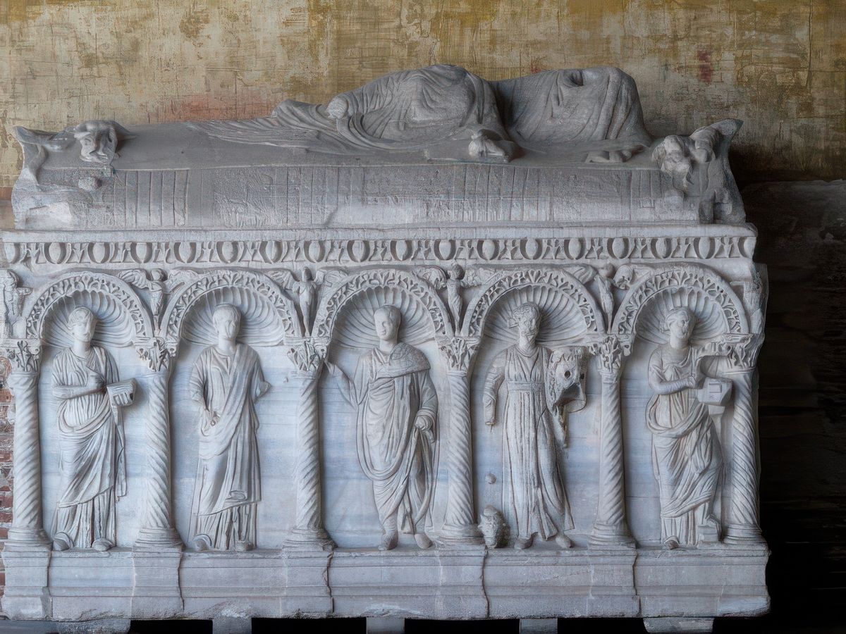 Sarcophage romain.