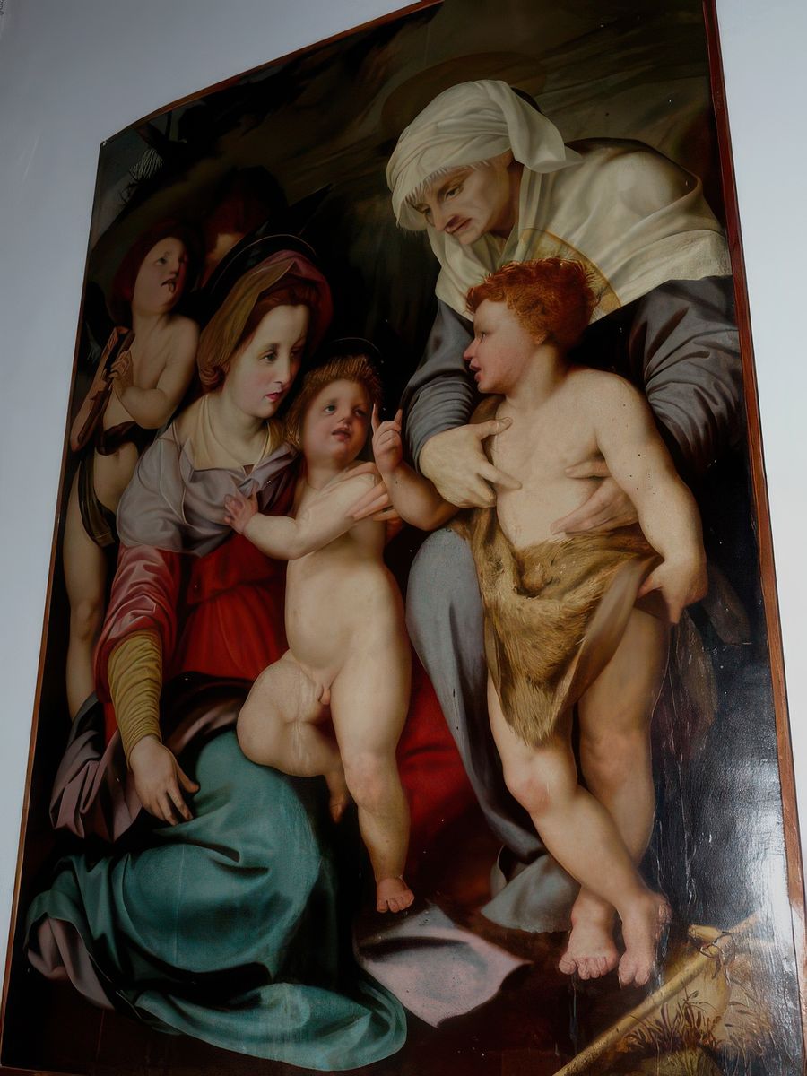 La Sainte Famille avec sainte Elisabeth (XVIe. siècle). Musée d'Art Sacré.