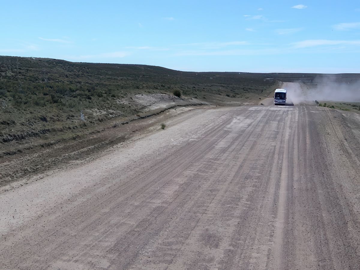 Sur la route qui mène à Puerto Piramides.