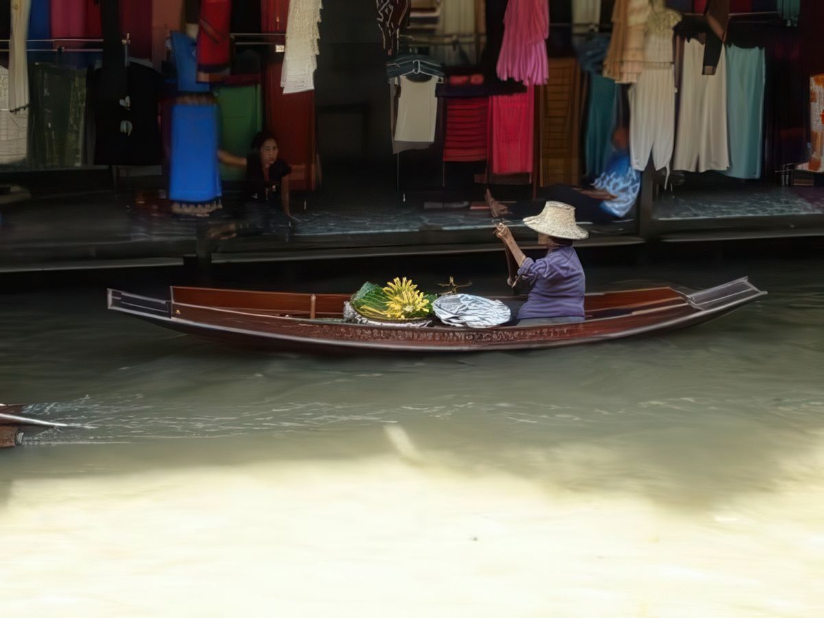 Marché flottant de Daomnen – Thaïlande