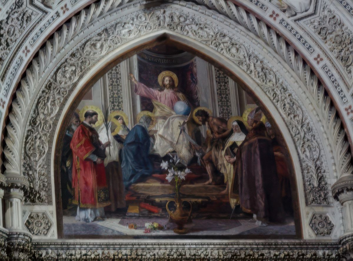 Détail du fronton du Duomo