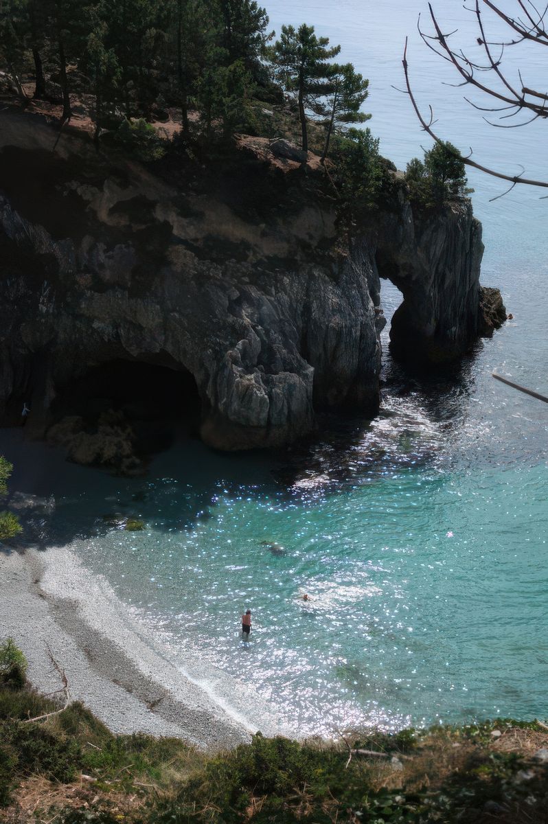Baigneurs à l'Ile Vierge