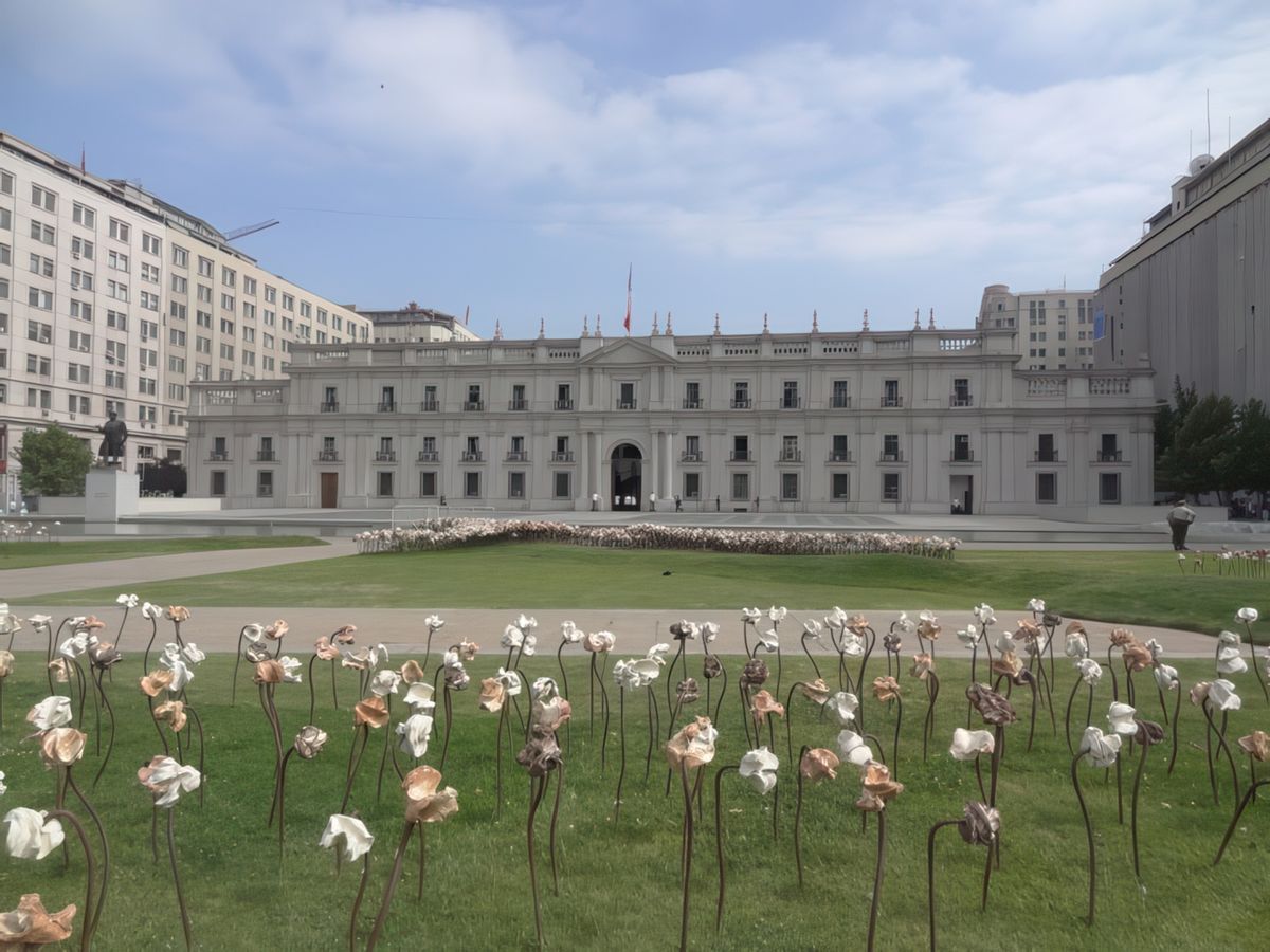Le Palais présidentiel de Santiago
