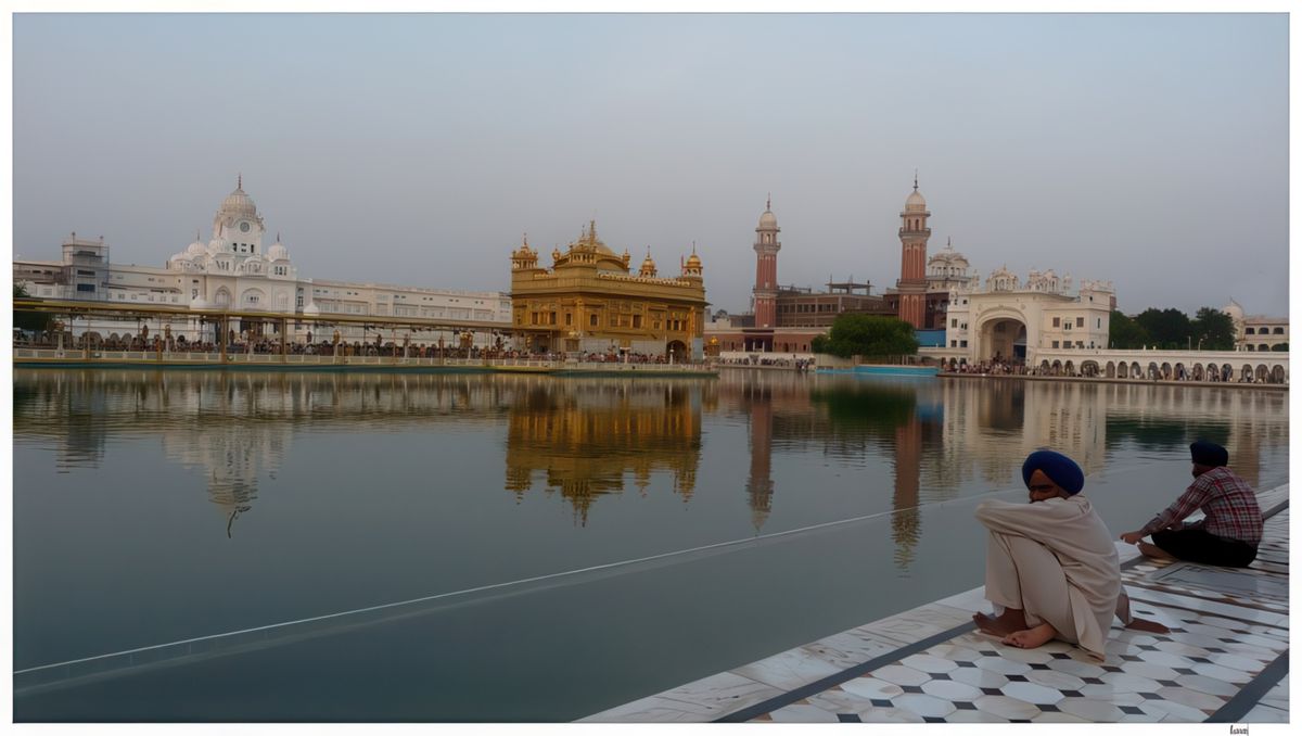 Les sikhs portent une barbe non taillée (mais bien entretenue), accompagnée d'une belle moustache. Ils arborent fièrement un turban de couleur, cachant leur longue chevelure sacrée roulée en chignon.
