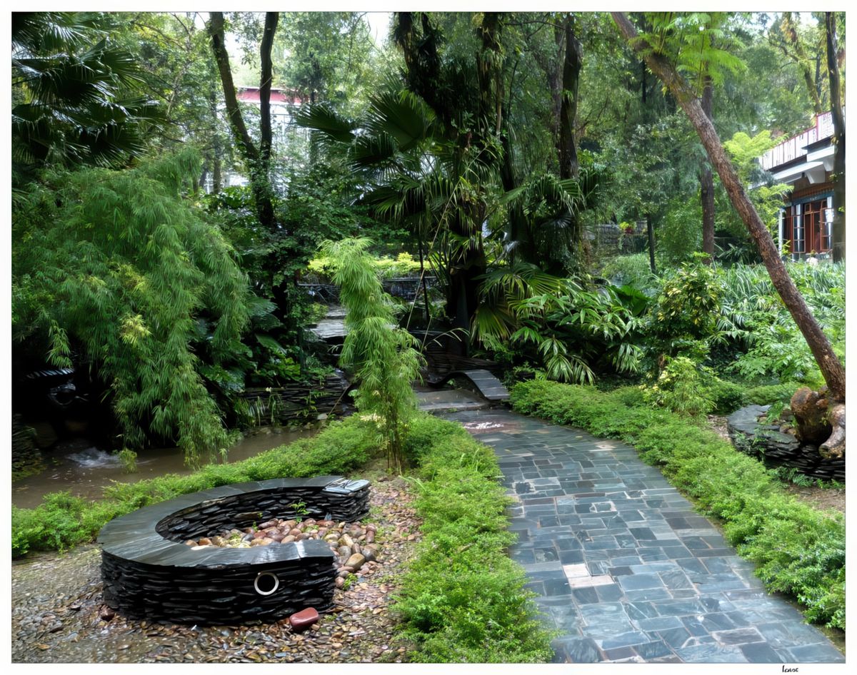 L'Institut Norbulingka abrite un joli jardin d'influence japonaise.