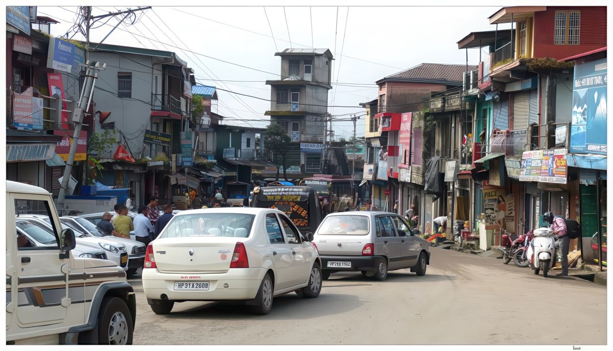 Dans les rues de Baijnath.