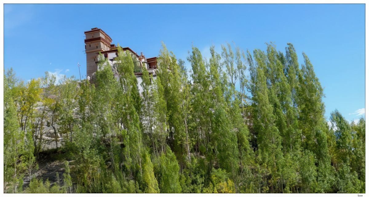 Perchés en haut de promontoires, les monastères ont des allures de forteresse.
