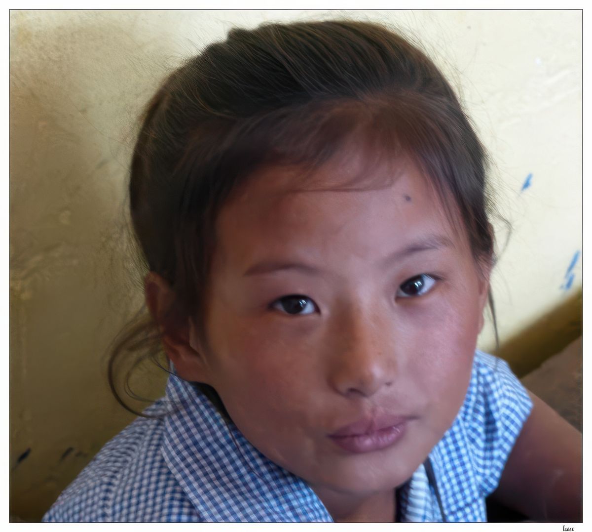 D'autres enfants peuvent être du village de Choglamsar, c'est plus facile pour eux.