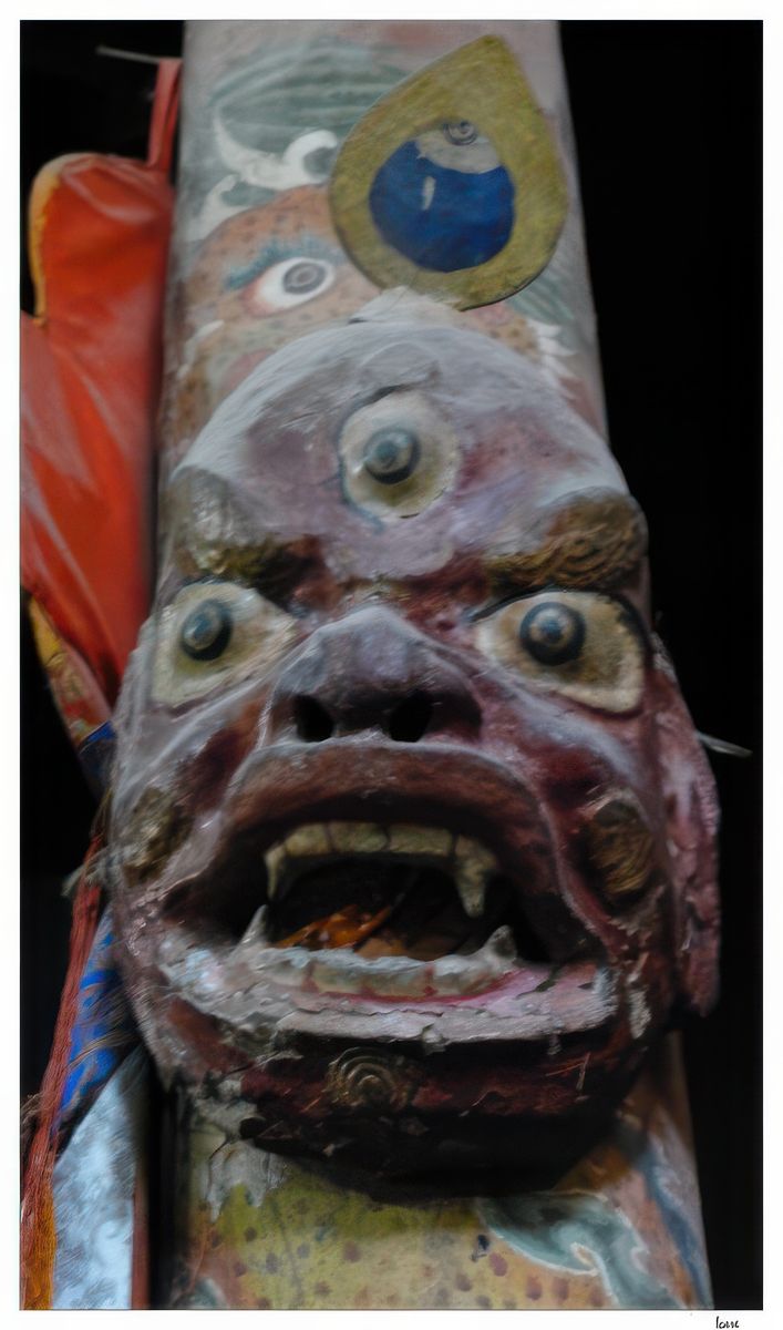 D'impressionnants masques.