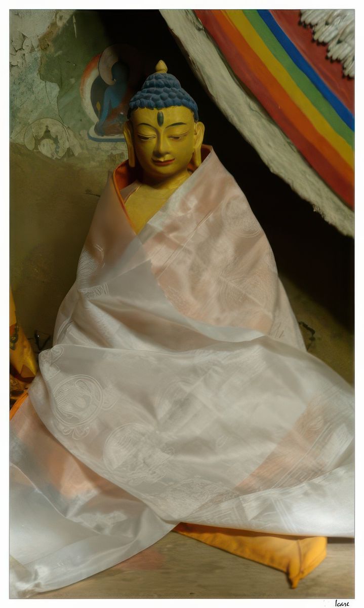 L'un des huit Bodhisattvas entourant la statue d'Avalokiteshvara.
