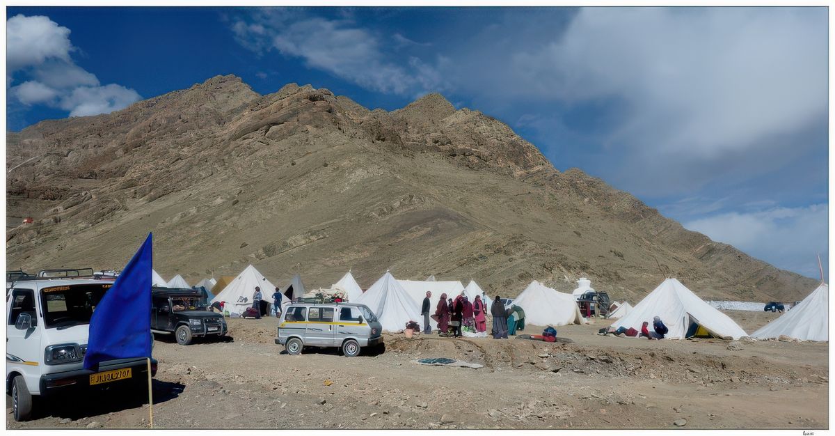 Aujourd'hui est un grand jour, c'est le festival d’Hemis qui prend une dimension particulière avec un grand événement: le Naropa Festival. Surnommé la Kumbha Mela de l’Himalaya, ce festival se tient tous les douze ans. C'est un des plus grands rassemblements bouddhistes de l’école Drukpa qui attire de nombreux pèlerins et visiteurs des quatre coins de l’Inde et du monde.