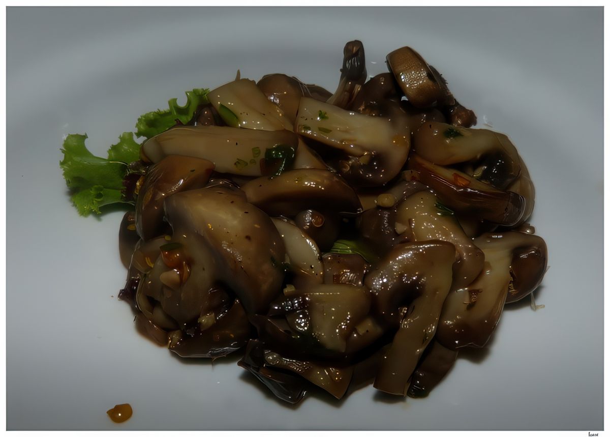 La cuisine est cosmopolite, cette fricassée de champignons, bien parfumée était excellente.