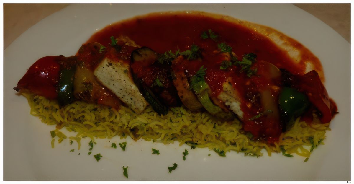 Une brochette sur un lit de riz parfumé. Les desserts sont extras (fondant au chocolat, pudding aux fruits secs et sa boule de glace, mousse au chocolat, etc...).