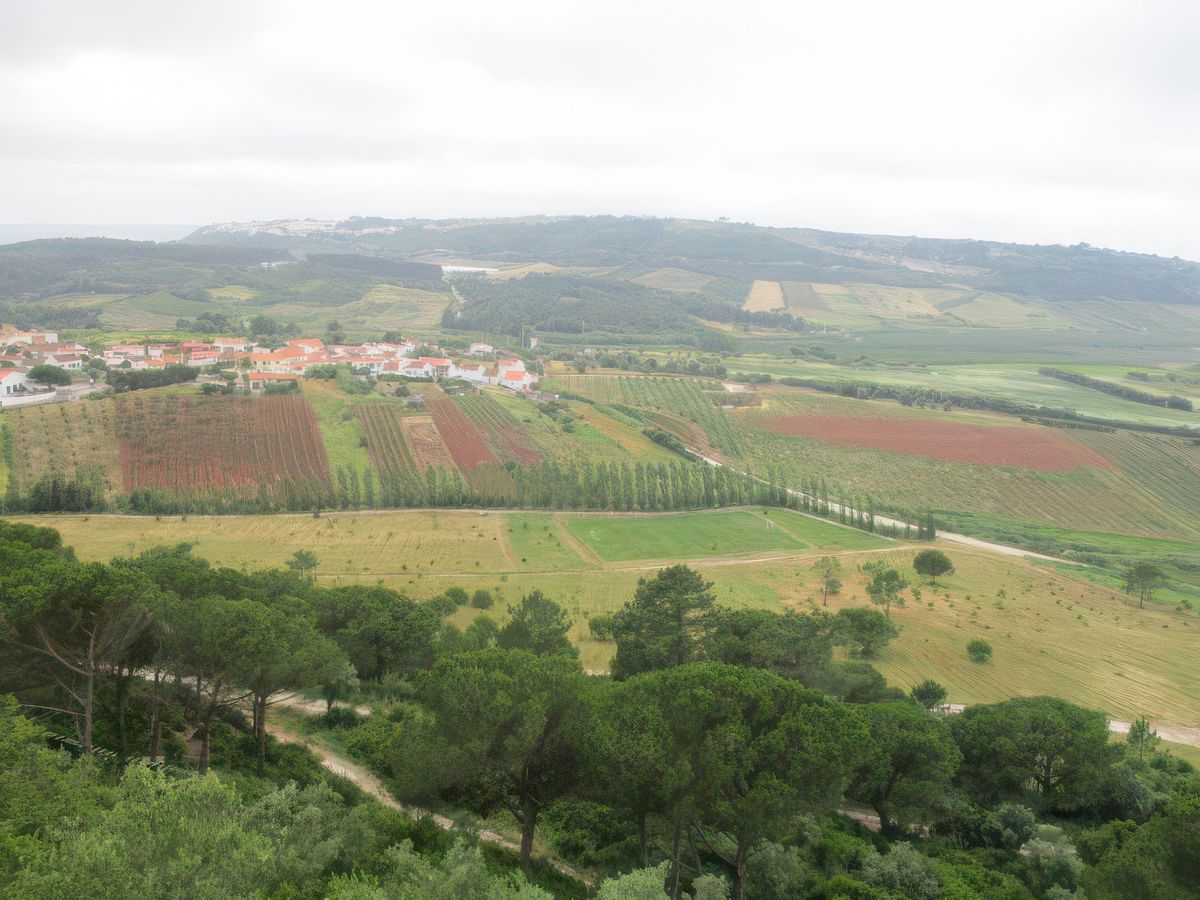 Alentours de Óbidos, vue du haut les remparts.