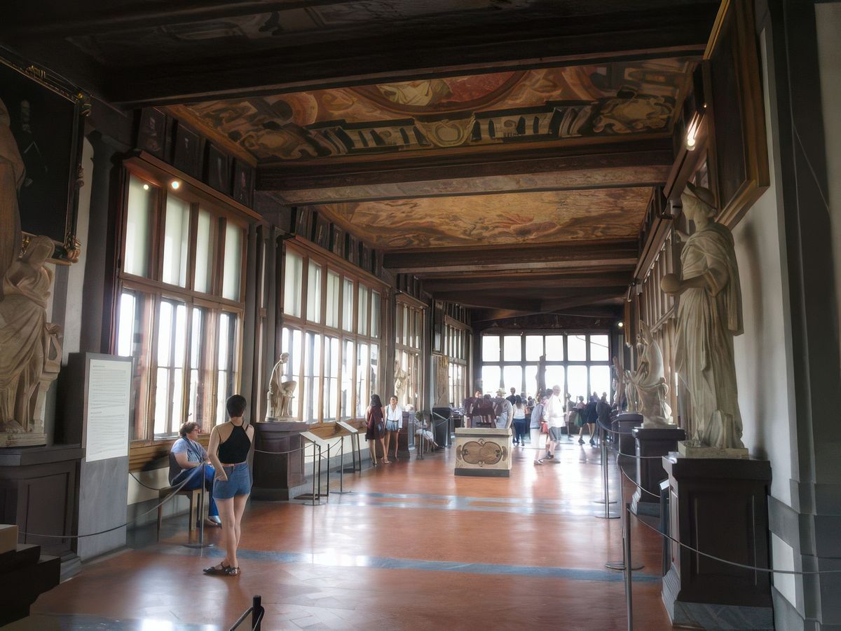Florence: Galleria degli Uffizi( Galerie des Offices).