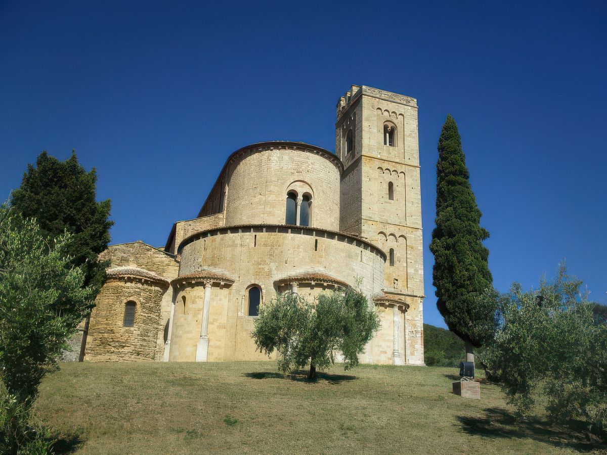 L'abbaye Sant'Antimo.