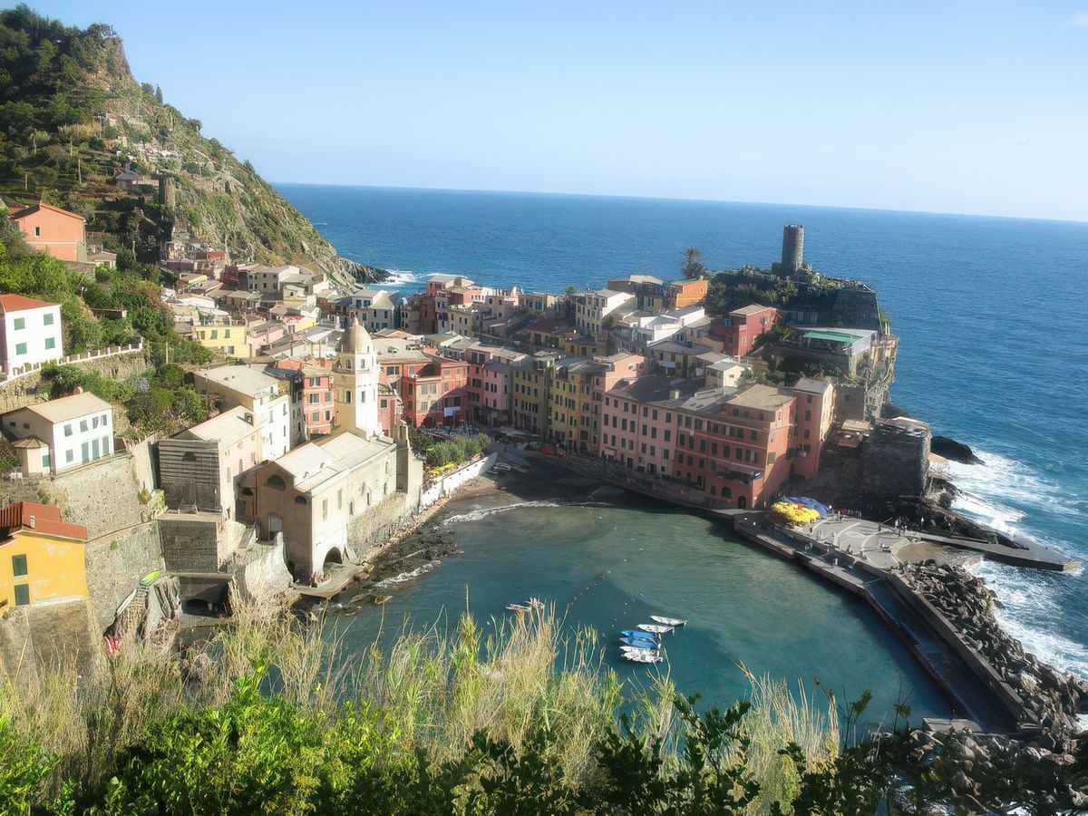 LA vue de rêve sur Vernazza: en descendant le sentier qui vient de Monterosso.